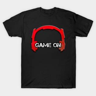 Game Headphones Christmas Red T-Shirt